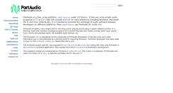 Desktop Screenshot of portaudio.com